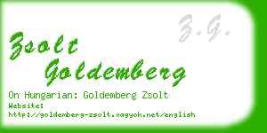 zsolt goldemberg business card
